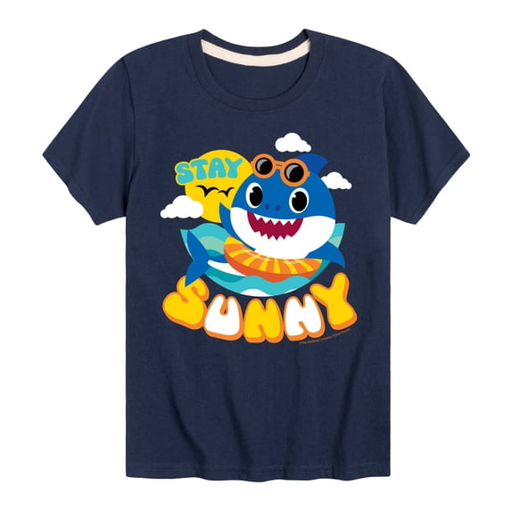 Baby Shark - Stay Sunny - Youth Boys Short Sleeve Graphic T-Shirt