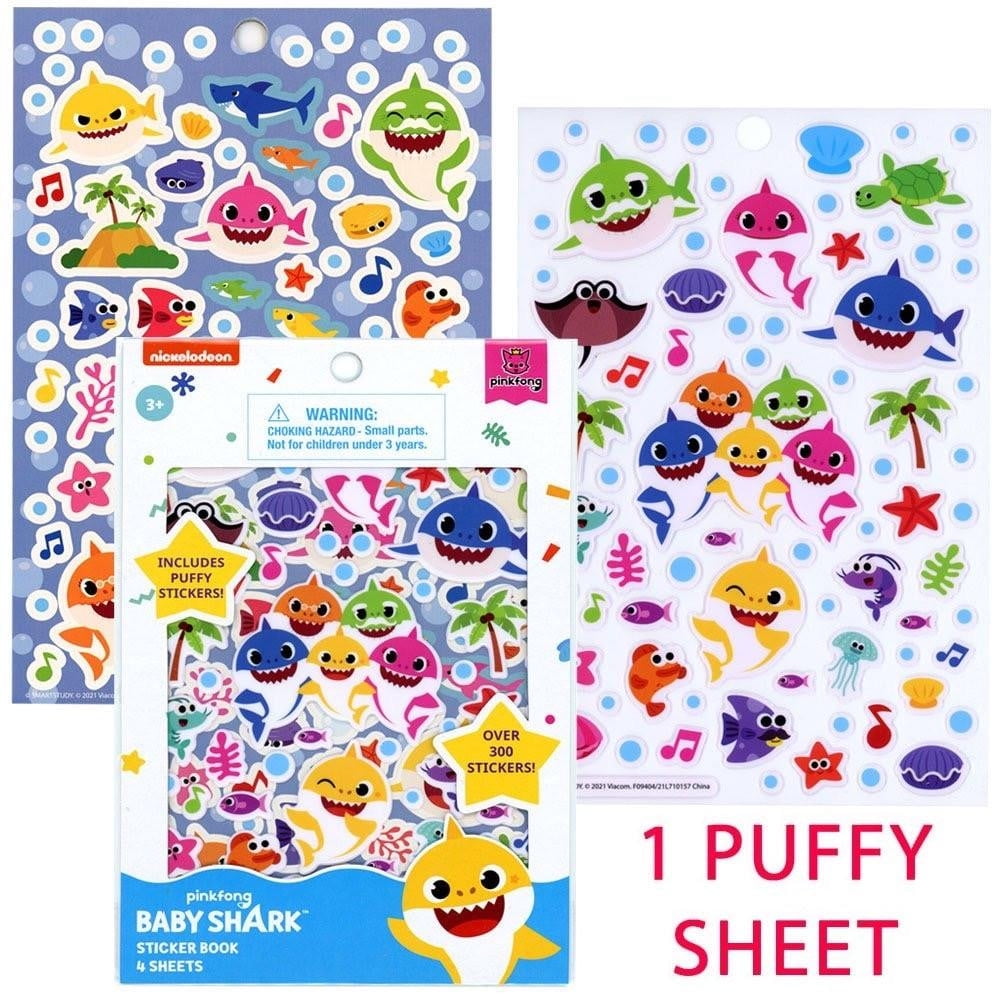 Baby Shark Sticker Book with Puffy Stickers, 300+ Stickers