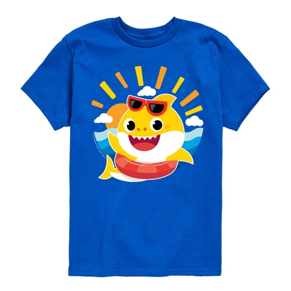 Baby Shark - Sunshine Shark Boys' Short Sleeve Graphic T-Shirt
