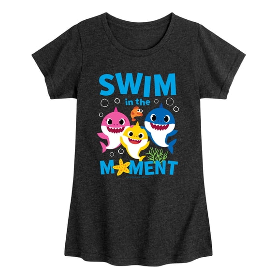 Baby Shark - Swim In The Moment Toddler Girls' Toddler Short Sleeve Graphic T-Shirt