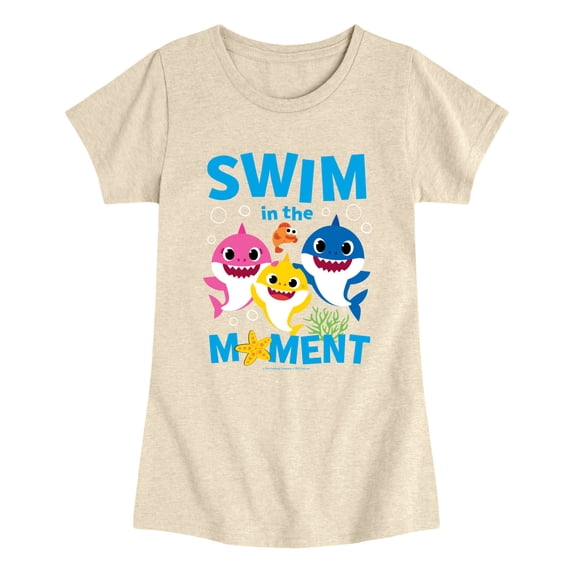 Baby Shark - Swim In The Moment Toddler Girls' Toddler Short Sleeve Graphic T-Shirt