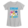 thumbnail image 1 of Baby Shark - Swim In The Moment Toddler Girls' Toddler Short Sleeve Graphic T-Shirt, 1 of 4