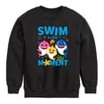 thumbnail image 1 of Baby Shark - Swim In The Moment Graphic Long Sleeve Fleece Sweatshirt, 1 of 5