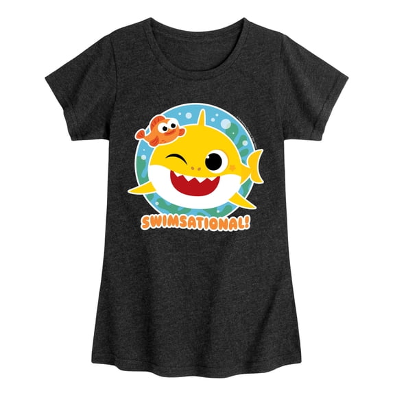Baby Shark - Swimsational Toddler Girls' Toddler Short Sleeve Graphic T-Shirt