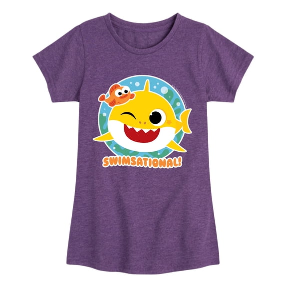 Baby Shark - Swimsational Toddler Girls' Toddler Short Sleeve Graphic T-Shirt