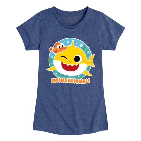 Baby Shark - Swimsational Toddler Girls' Toddler Short Sleeve Graphic T-Shirt