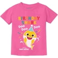 thumbnail image 1 of Tstars Baby Shark Themed Birthday T-Shirt for Toddlers - Fun Shark Print - Size 3T - Pink, 1 of 6