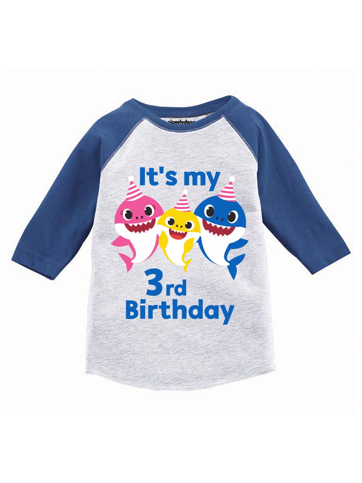 Baby Shark Third Birthday Shirt Long Sleeve Baby Shark Doo Doo
