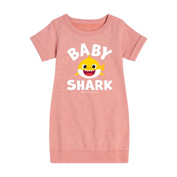 Baby Shark - Toddler And Youth Girls Fleece Dress