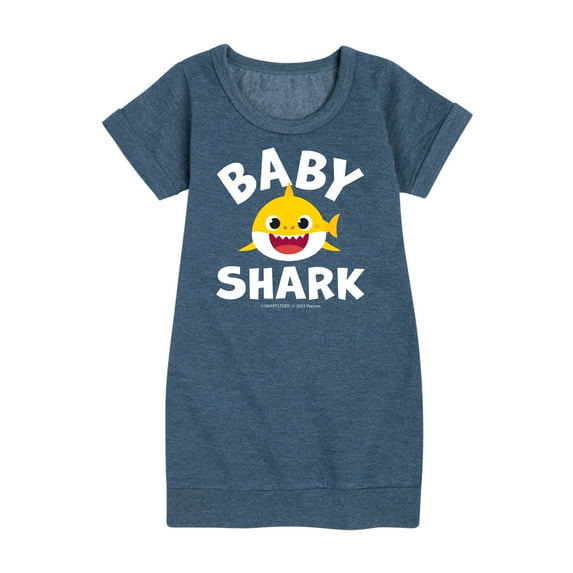 Baby Shark - Toddler And Youth Girls Fleece Dress