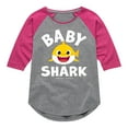 thumbnail image 1 of Baby Shark - Toddler And Youth Girls Raglan Graphic T-Shirt, 1 of 6