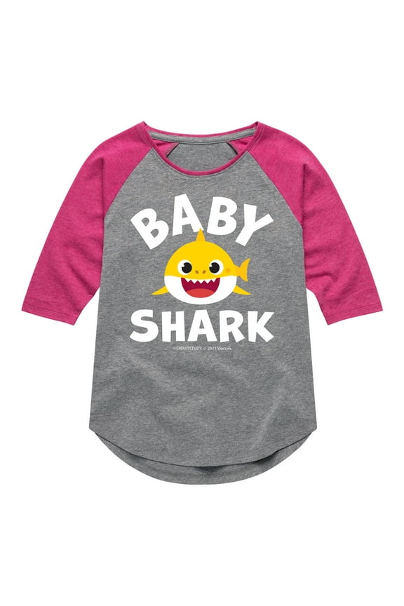 - Toddler And Youth Girls Raglan Graphic T-Shirt