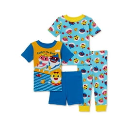 Baby Shark Toddler Boys Loose Fit Short Sleeve Top Shorts Pajamas 2 Piece Set Sizes 2T 5T Walmart