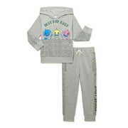 STAR WARS Baby Shark Toddler Boy Fleece Hoodie Outfit Set, Sizes 12M-5T