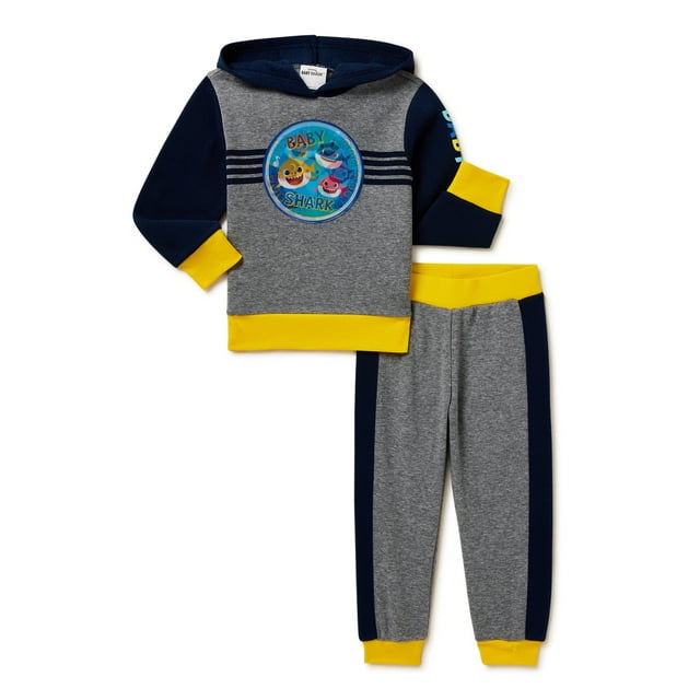 Baby Shark Toddler Boys Lenticular Hoodie and Pants, 2Piece Outfit Set
