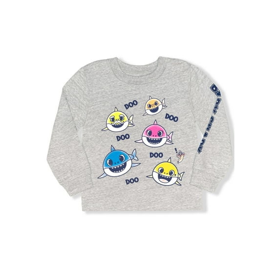 Baby Shark Toddler Boys Long Sleeve Tee