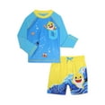 thumbnail image 1 of Baby Shark Toddler Boys Rash Guard Swim Set, 2-Piece, Sizes 12M-5T, 1 of 5