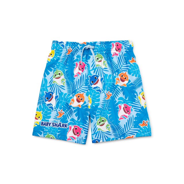 Baby Shark Toddler Boys Swim Trunks