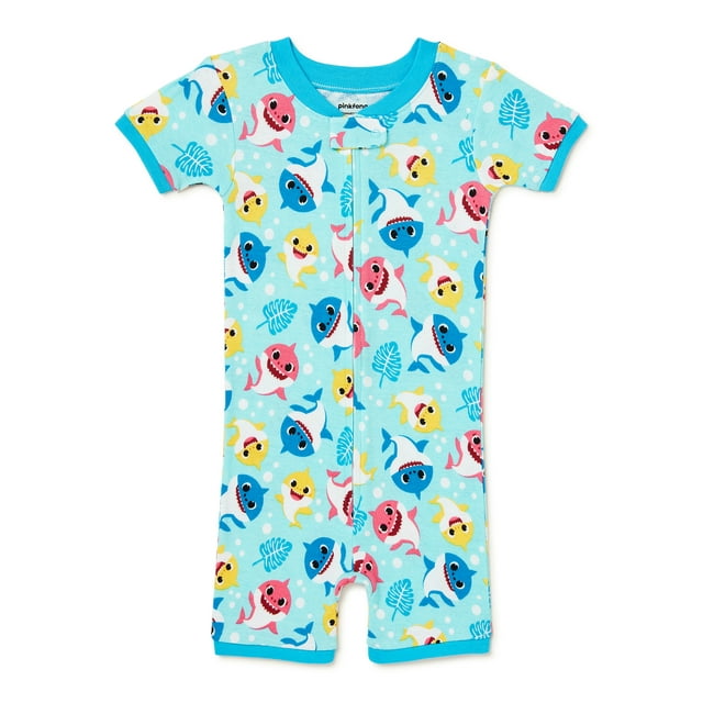 Baby Shark Toddler Girl ShortSleeve Pajama Sleeper, Sizes 2T4T