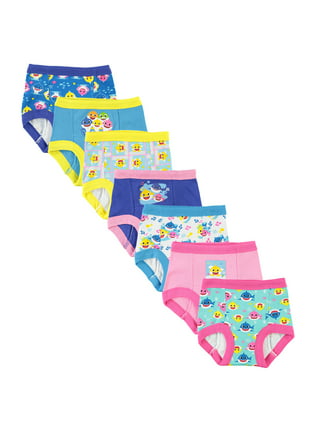 Pink Fong Baby Shark 7PCS Boy's Briefs Underwear 100% Cotton Size 2T