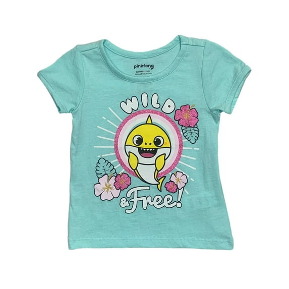 Baby Shark Toddler & Little Girls' Brooklyn T-Shirt, Sizes 2T-6x