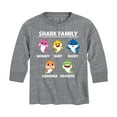 thumbnail image 1 of Baby Shark - Types Of Sharks - Toddler And Youth Long Sleeve Graphic T-Shirt, 1 of 6