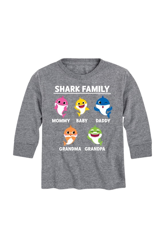 - Types Of Sharks - Toddler And Youth Long Sleeve Graphic T-Shirt