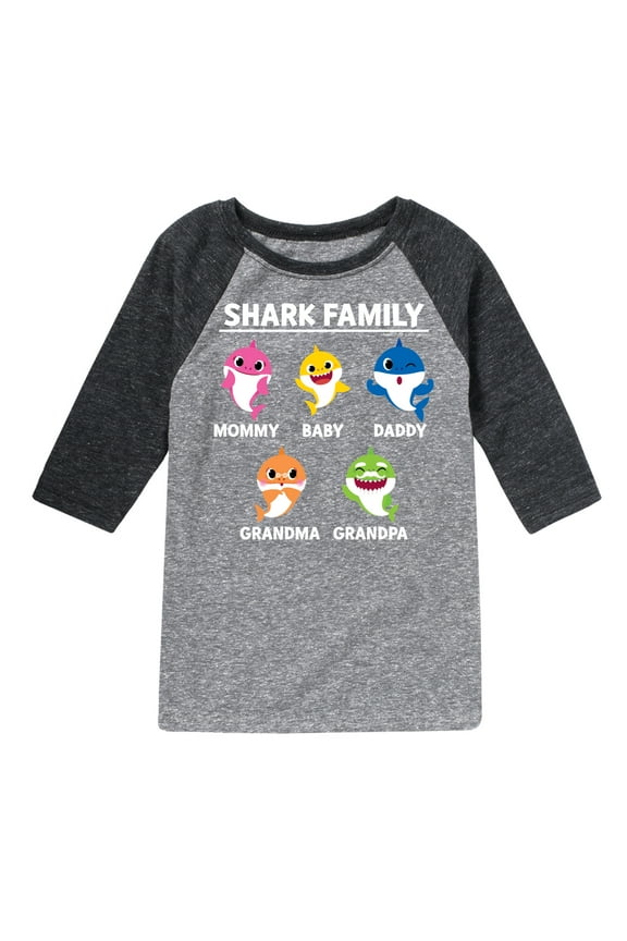 - Types Of Sharks - Toddler And Youth Raglan Graphic T-Shirt
