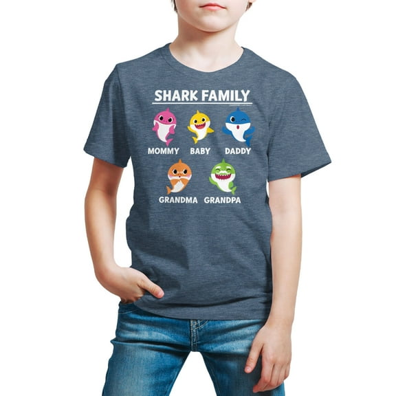 Baby Shark - Types Of Sharks - Toddler And Youth Short Sleeve Graphic T-Shirt
