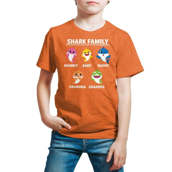 Baby Shark - Types Of Sharks - Toddler And Youth Short Sleeve Graphic T-Shirt