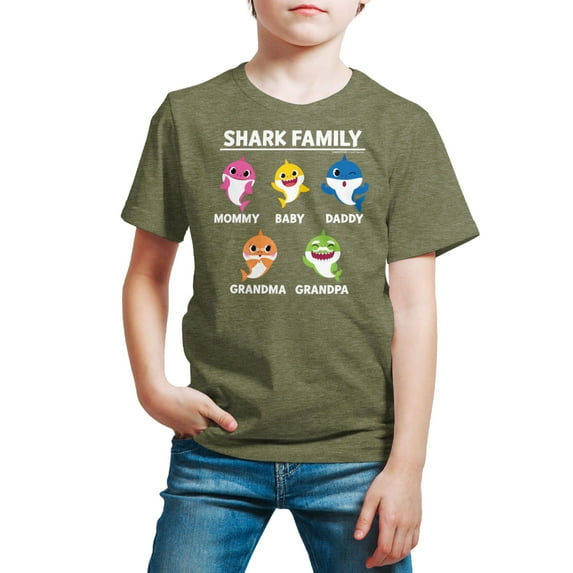 Baby Shark - Types Of Sharks - Toddler And Youth Short Sleeve Graphic T-Shirt