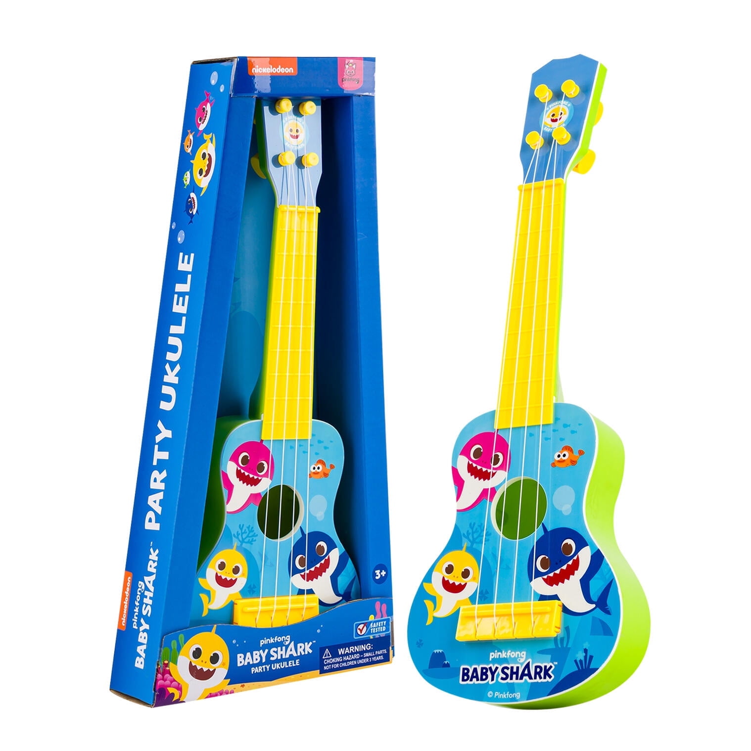 Lollipop Baby Shark Ukulele Guitar Toy, 4 String Mini Guitar Musical ...