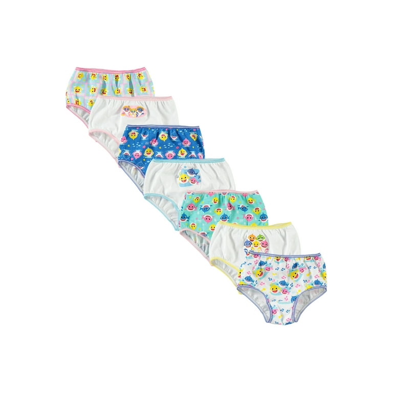 Baby Shark Underwear, 7-Pack (Toddler Girls) 