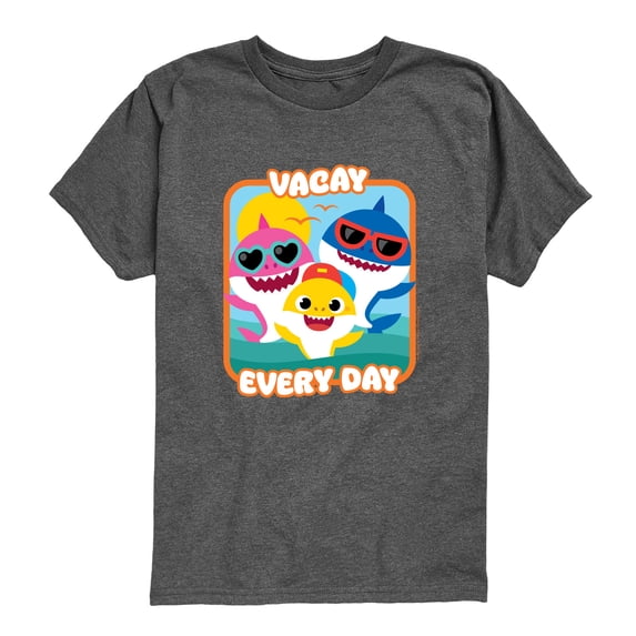 Baby Shark - Vacay Every Day Toddler Short Sleeve Graphic T-Shirt