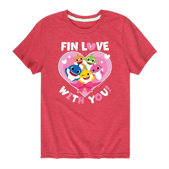 Baby Shark - Valentine's Day - Toddler And Youth Short Sleeve Graphic T-Shirt
