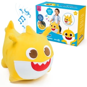 Baby Shark Ride on Bouncy Plush Toy - Official Pinkfong Musical Hopper - Birthday Gift for Toddlers Kids Boys and Girls Ages 2-5