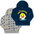 thumbnail image 1 of Baby Shark and Daddy Shark Boys 2 Pack Pullover and Zip Up Hoodie, Toddler, 1 of 3