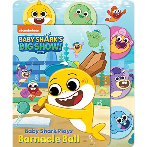 Pre-Owned Baby Shark's Big Show: Baby Shark Plays Barnacle Ball (Board Books with Cloth Tabs) Paperback