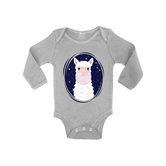 Baby Shirts - NB 6M 12M 18M - Cute Llama Long Sleeve Bodysuit