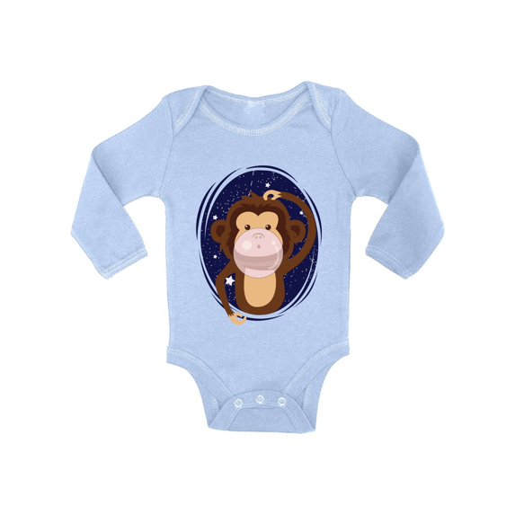 Baby Shirts - NB 6M 12M 18M - Monkey Cute Romper