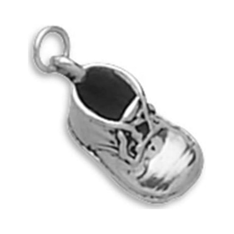 Baby Shoe Charm Sterling Silver, Made in the USA Baby Shoe Charm Sterling Silver, Made in the USA