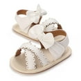 thumbnail image 1 of Baby Shoes 12-18 Months Summer New Baby Everything Casual Breathable Cute Bow Rubber Soled Non-Slip Soft Soled Baby Sandals Toddler Shoes Baby Slip On Shoes, 1 of 8