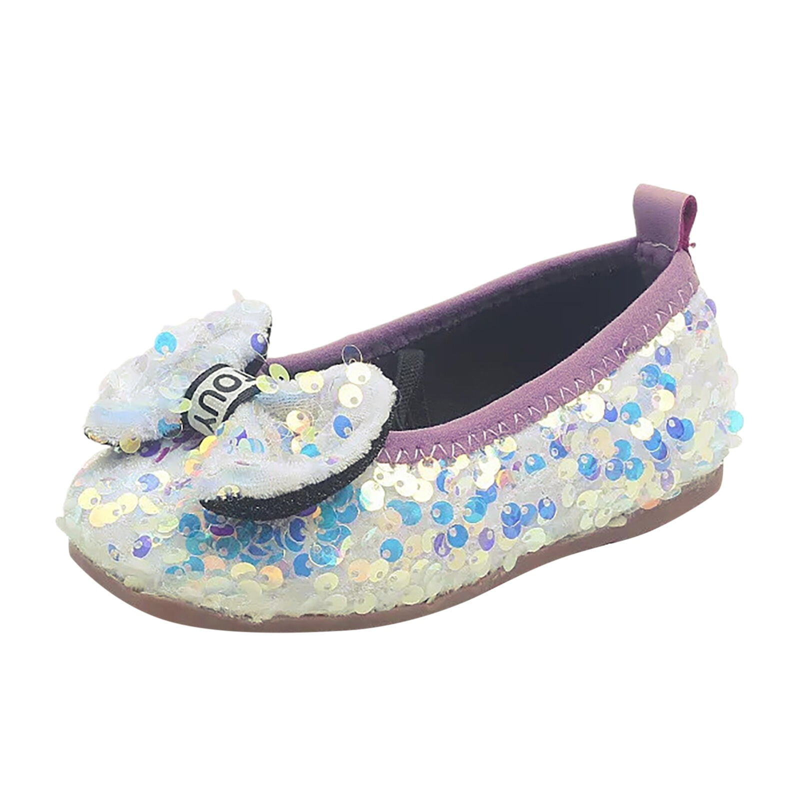 Baby Shoes 2024 Children Kids Baby Girls Bowknot Bling Sequins Shoes