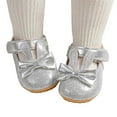 thumbnail image 1 of Baby Shoes,Baby Sneakers Girls Boys Soft Sole Walking Breathable Lightweight Toddler First Crib,Baby Girl Shoes,Silver,12-18 Months, 1 of 6