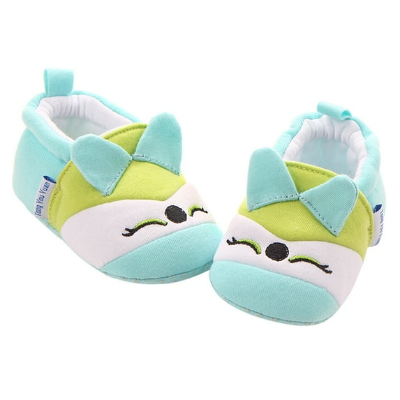 Baby Shoes Booties Cozy Soft Cotton Slippers Soft Baby Shoes With Gripper Soles, Autumn Winter Warm Infant Newborn Crib Cartoon Sock Shoes First Walkers