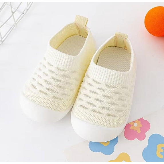 Baby Shoes Boys Girls Breathable Non-Skid Walking Sock Shoes First Walking Shoes With Soft Rubber Sole Infant Toddler Slipper Sneaker
