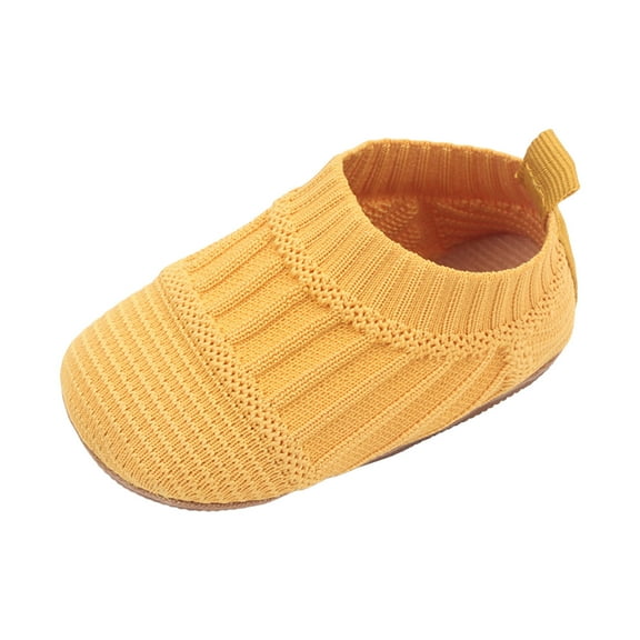 Baby Shoes,Breathable Mesh Sneakers for Toddlers Non Barefoot Sole Design Lightweight Flexible Baby Boys Girls First Walking Shoes,Toddler Boy Shoes,Yellow,0-6 Months