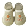 thumbnail image 1 of Baby Shoes Girl Shoes First Walkers Cute Cartoon Antislip Wearproof Socks Shoes Crib Shoes Prewalker Sneaker Toddler Girl Sneakers,Size 6 Months-12 Months, 1 of 4