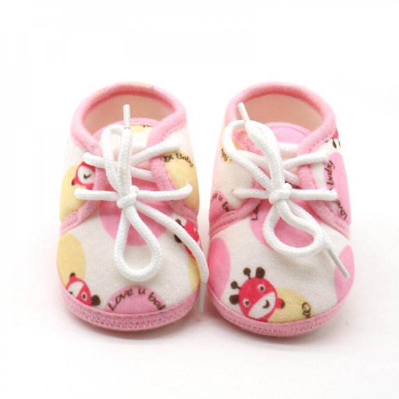Baby Shoes Newborn Infant Boys Girls Spring Autumn Soft Bottom Cotton First Walkers