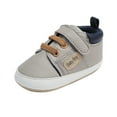thumbnail image 1 of Baby Shoes,Sandals Leather Prewalker Shoes Toddler Sports Sandals Baby Footwear,Baby Girl Shoes,Grey,6-9 Months, 1 of 9